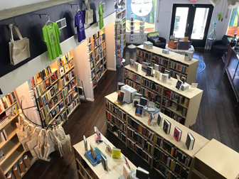 Interior of Arts & Letters Bookstore