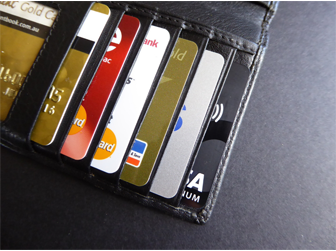 credit cards in wallet