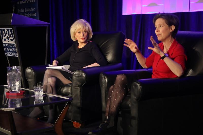 Lesley Stahl (left) and Ann Patchett 